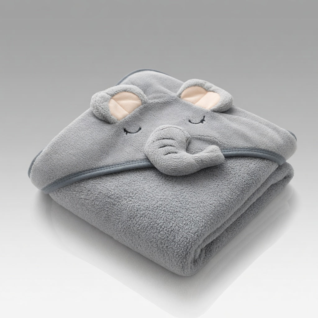 Baby Swaddle Bath Towel - Soft Wrap for Newborns