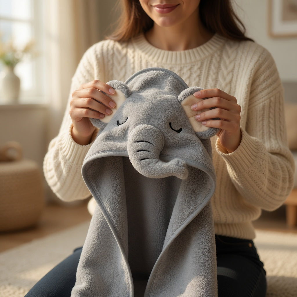 Baby Swaddle Bath Towel - Soft Wrap for Newborns