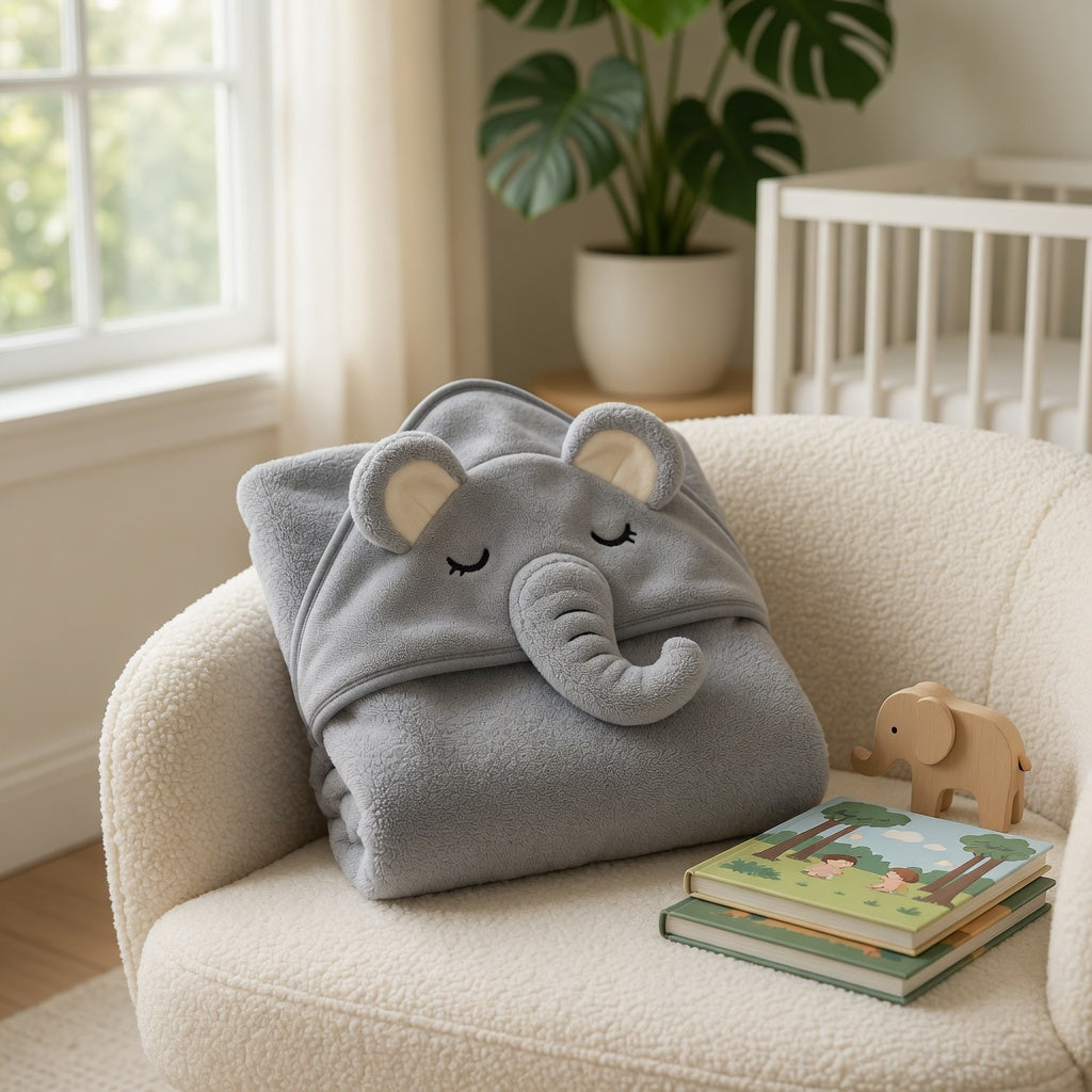 Baby Swaddle Bath Towel - Soft Wrap for Newborns