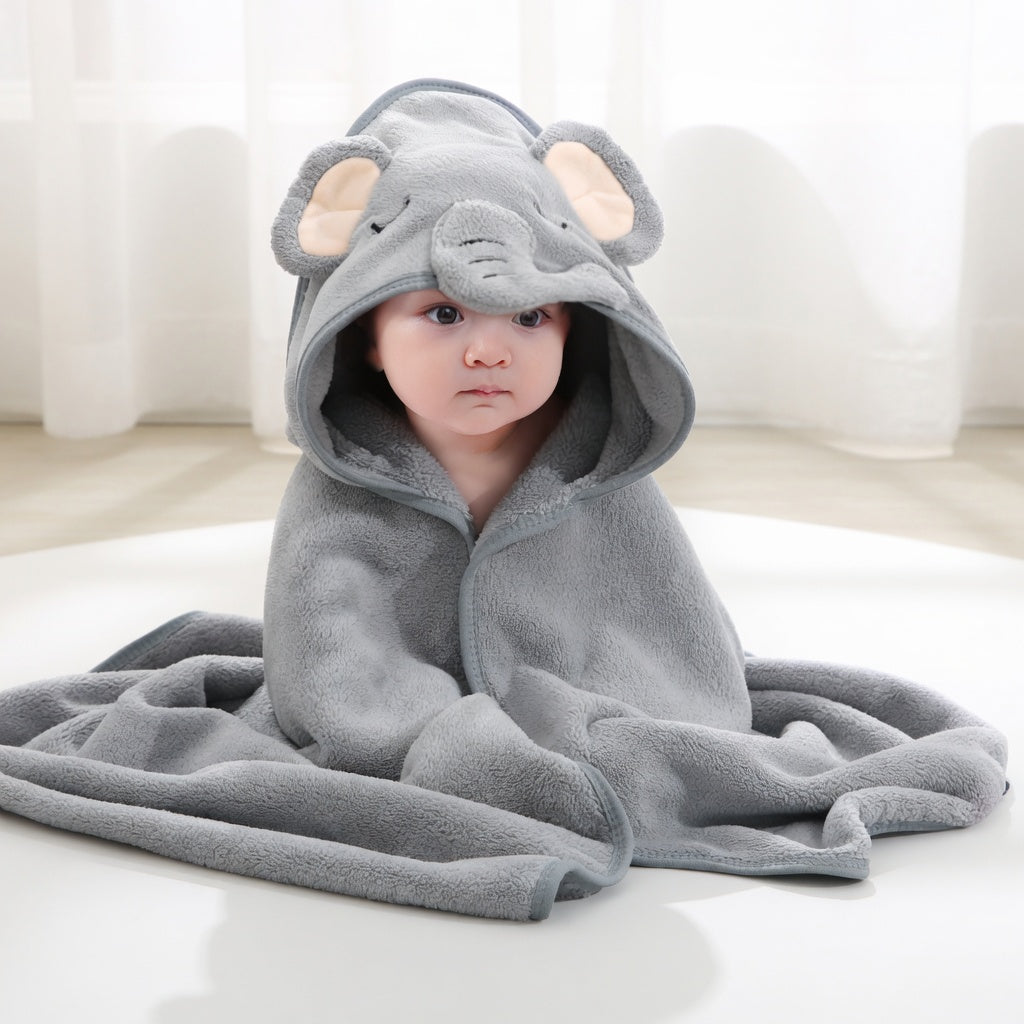 Baby Swaddle Bath Towel - Soft Wrap for Newborns